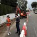 Obras acomete trabajos de iluminación y acerado en la calle Gardenias de Nueva Andalucía
