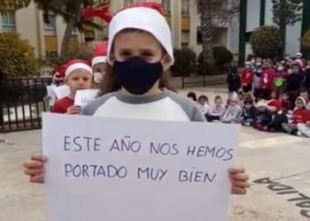 Los alumnos piden por Reyes el arreglo del muro del colegio García Lorca