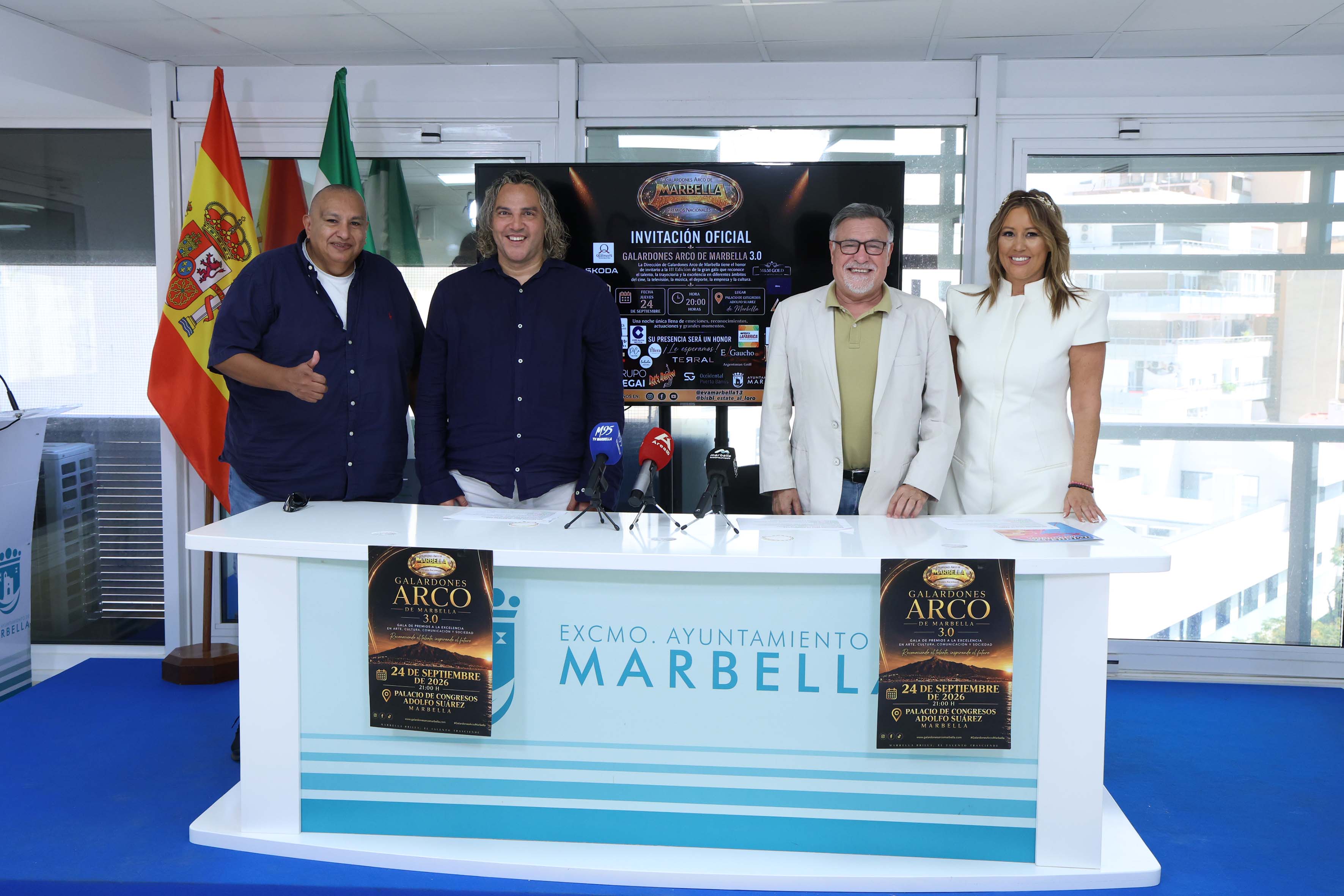La tercera edición de la Gala Arco de Marbella el 24 de septiembre a las 20 horas